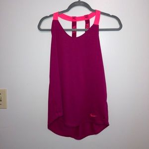 Pink Dri-fit, Nike tank top, size medium